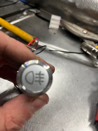 Customer photo review of Stainless Steel 24mm Diameter Illuminated Push Button Switches With 12v RGB Illumination