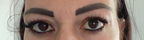 Customer photo review of Lazy Girl Pre-Glued Lashes - Eclipse