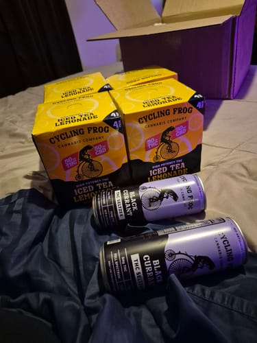 Customer photo review of Sparkling THC Iced Tea Lemonade, 4pk