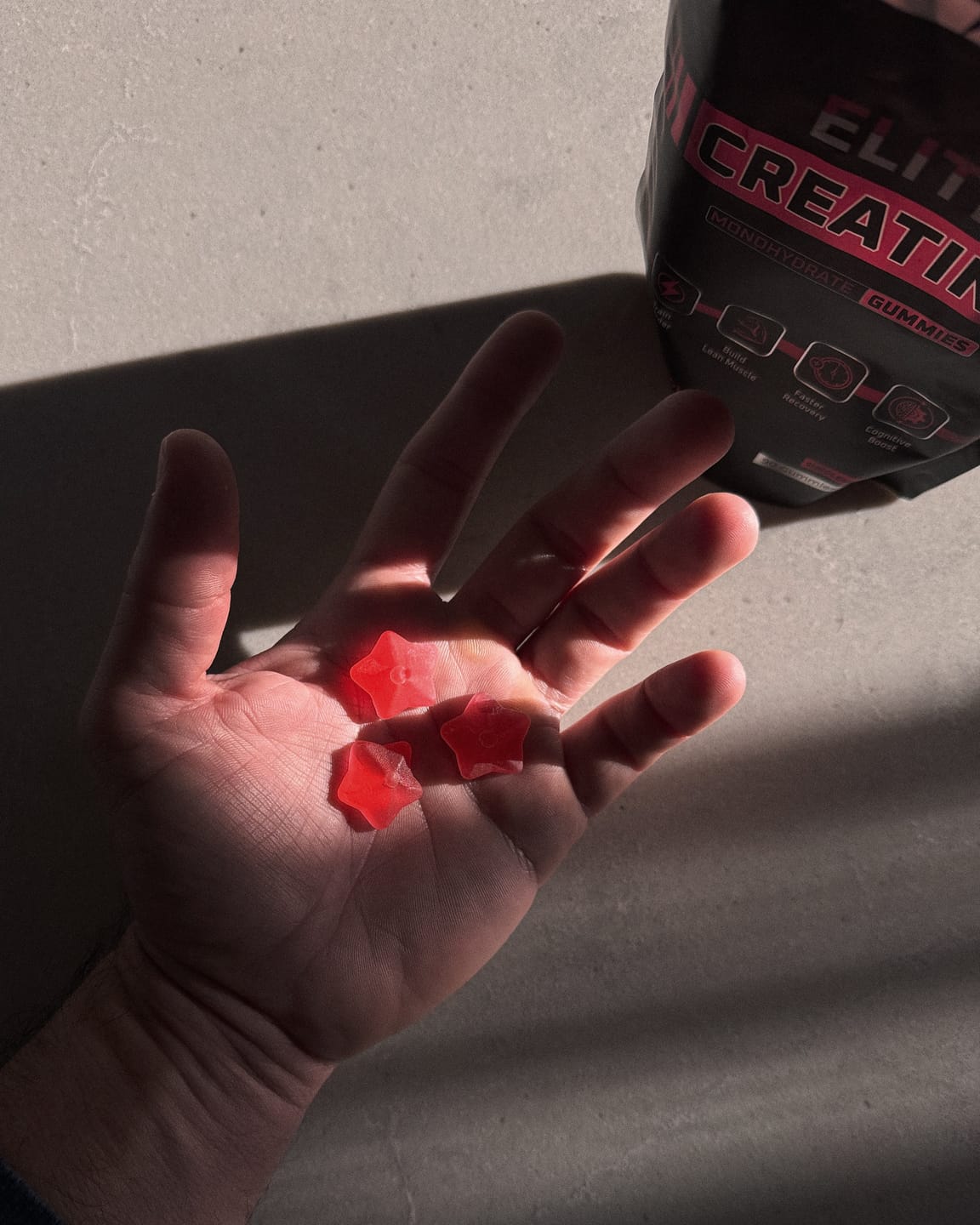 Customer photo review of Creatine Monohydrate Gummies