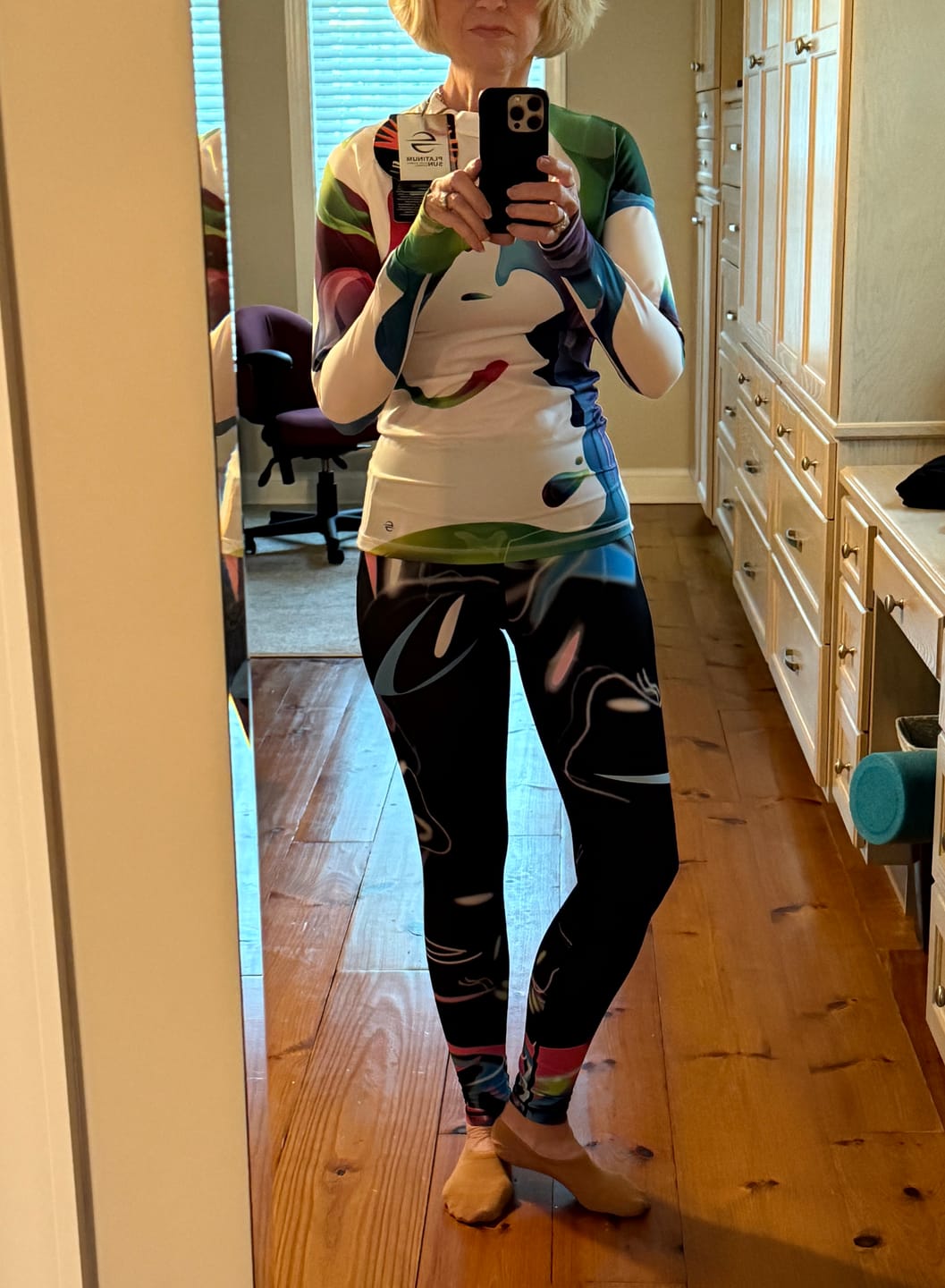Customer photo review of Swim Leggings for Women UPF 50+| Mystica - Purple