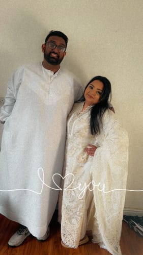 Customer photo review of Maria B D-2506-A Inspired Chikan Embroidered 3 Piece Outfit With Net Dupatta