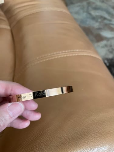 Customer photo review of Bracelet: Cuff