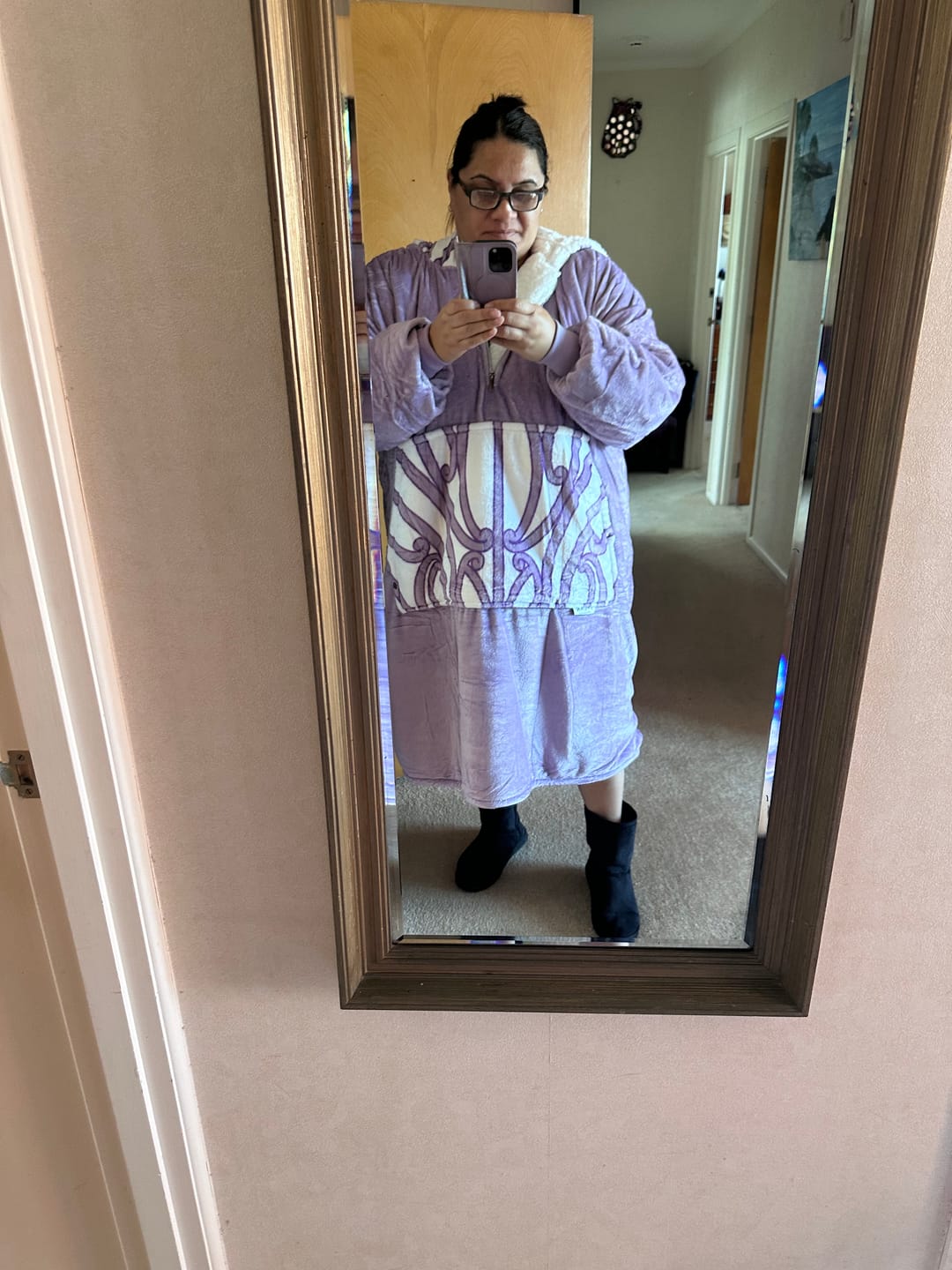 Customer photo review of EXTRA LONG ADULT BLANKET HOODIE - WAIPOROPORO