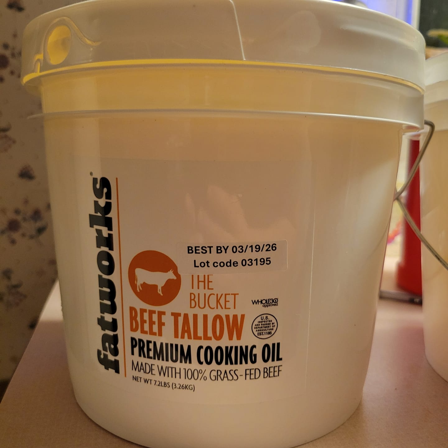 Customer photo review of The Bucket- 1 Gallon Grass Fed Tallow