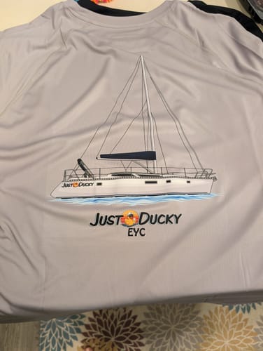 Customer photo review of Custom Digital Boat Artwork