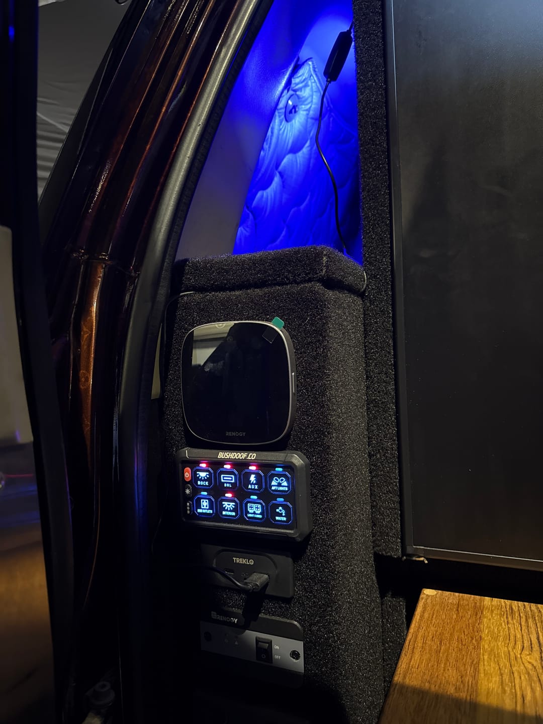 Customer photo review of 8-Gang Switch Panel/Fusebox with Bluetooth Control