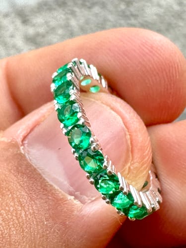 Customer photo review of Eternity Ring - Verde