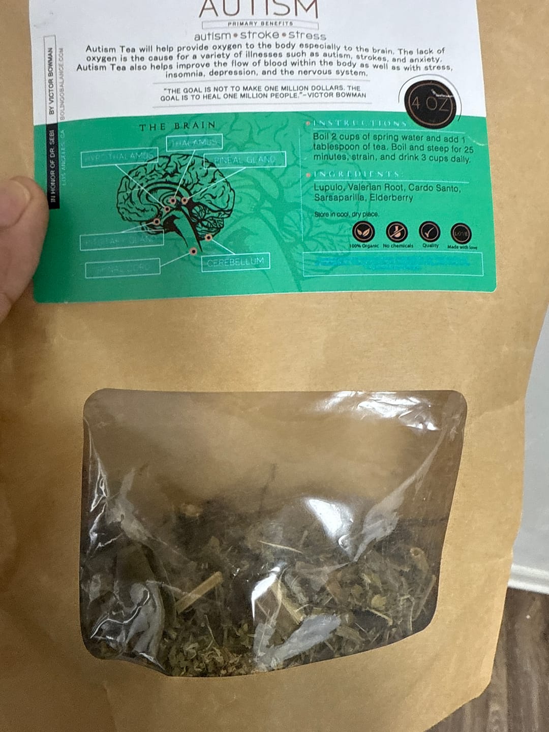 Customer photo review of AUTISM TEA
