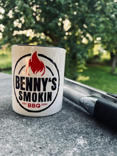 Customer photo review of TassenExpress - Becher Keramik Tasse mit Logo bedruckt 325ml Firmenlogo