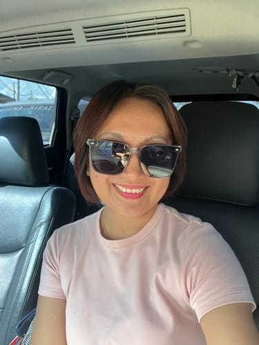 Customer photo review of Cleo Square Framed Sunglasses