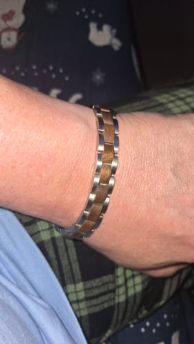 Customer photo review of Bowie Frontiersman Bracelet - Helps Pair Veterans With A Service Dog Or Shelter Dog