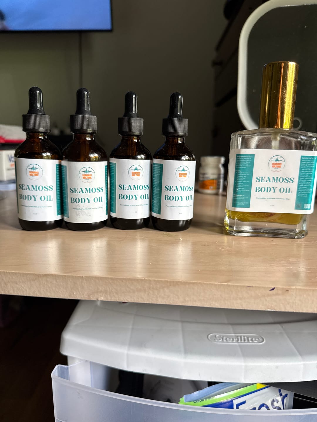 Customer photo review of Seamoss Body Oil