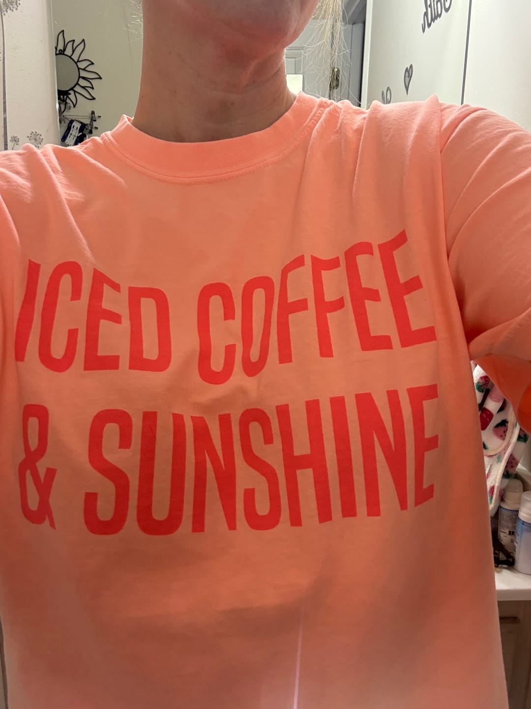 Customer photo review of Iced Coffee • Comfort Colors Tee
