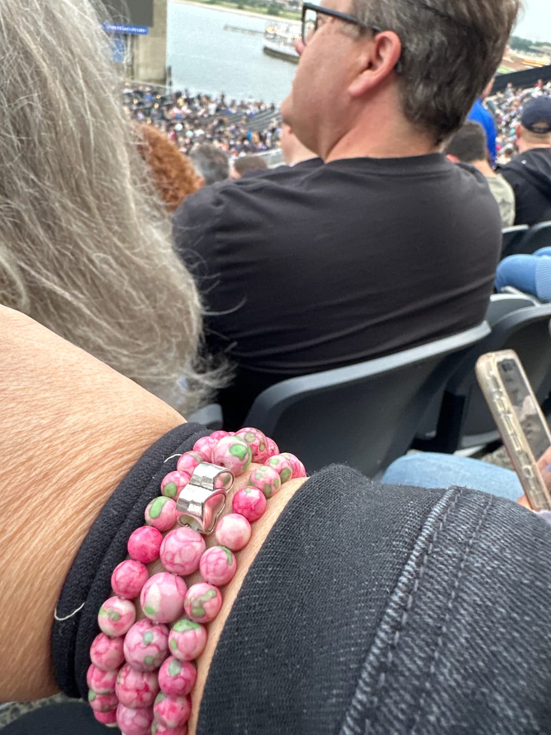 Customer photo review of Eternal Love Stretch Apple Watch Band