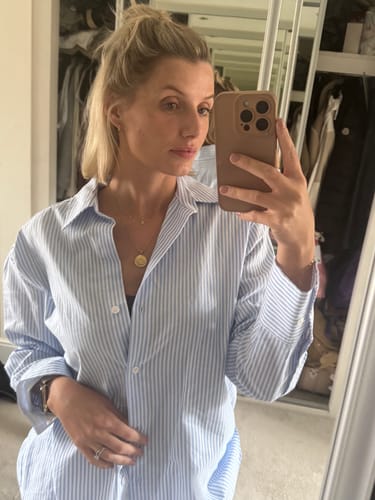 Customer photo review of Engravable Compass Necklace