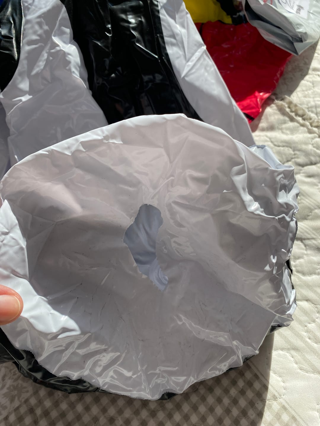 Customer photo review of Mono Porfiado Inflable Grande 91cms Boxeo Niños Pingüino