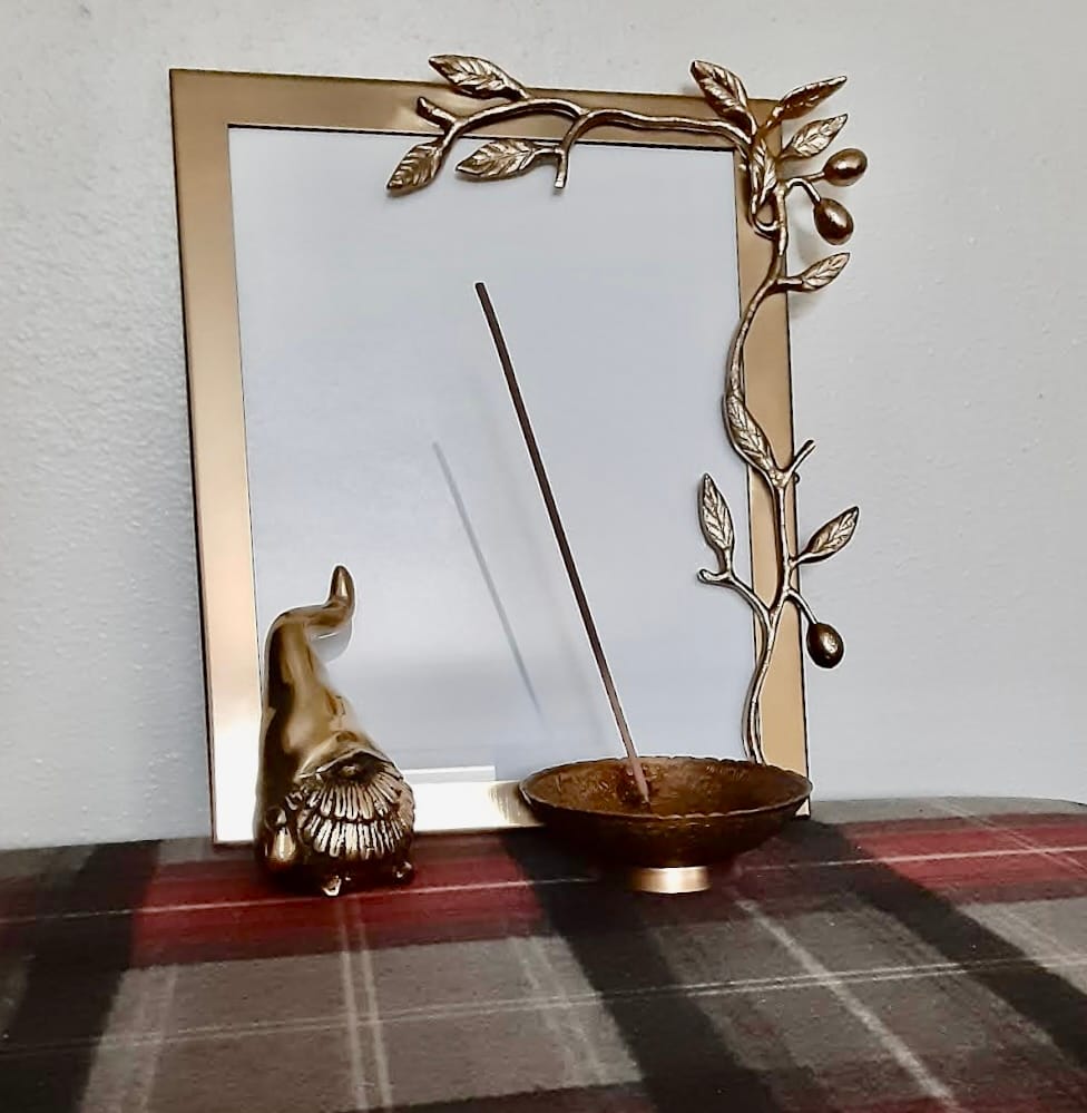 Customer photo review of Nonsensical Gnome with Shiny Hat Bronze Sculpture