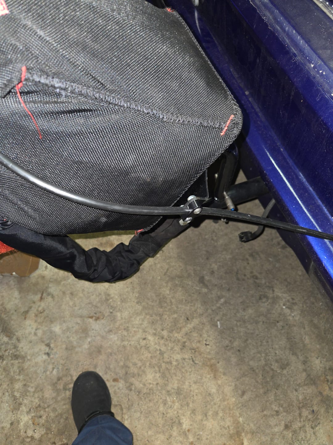 Customer photo review of Motion Raceworks Parachute Cable Holder 14-00007