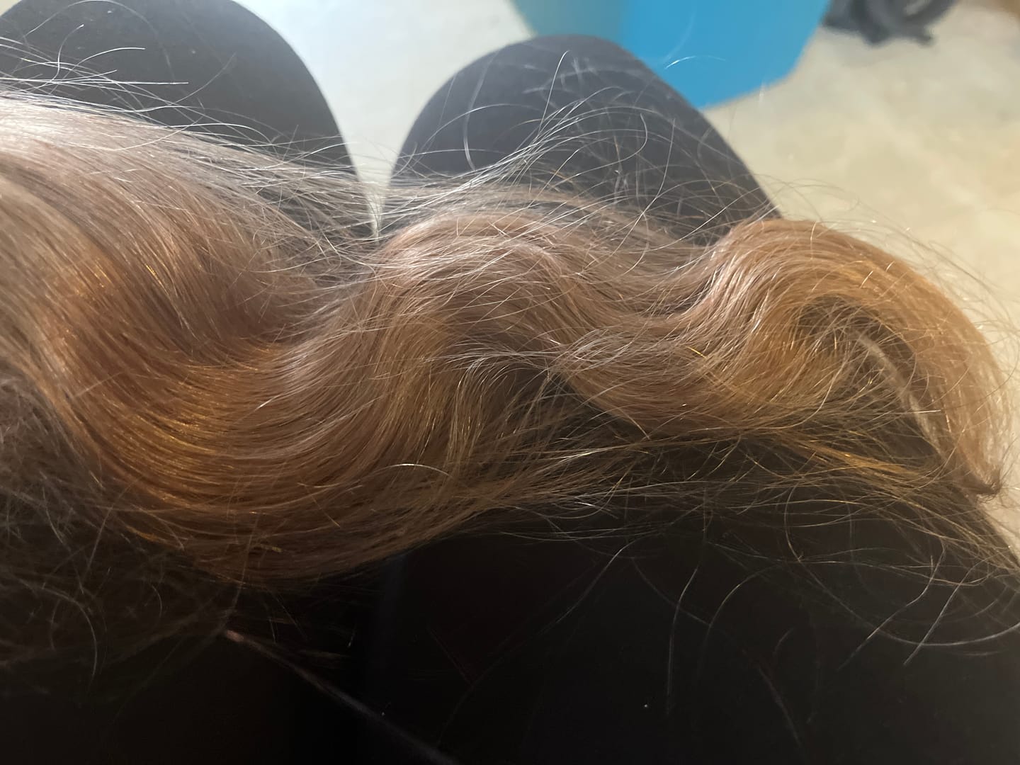 Customer photo review of Color #8 Light Brown Body Wave Bulk Human Braiding Hair