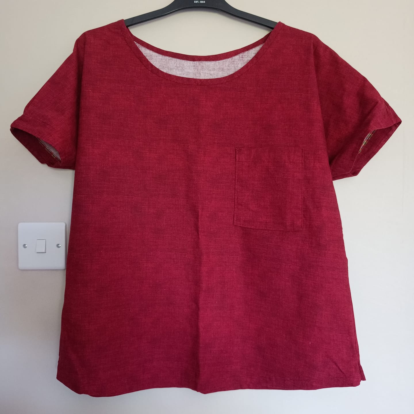 Customer photo review of Linen Textured Look Cotton Fabric