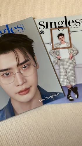 Customer photo review of SINGLES KOREA COVER LEE JONG SUK [MAY issue 2025]