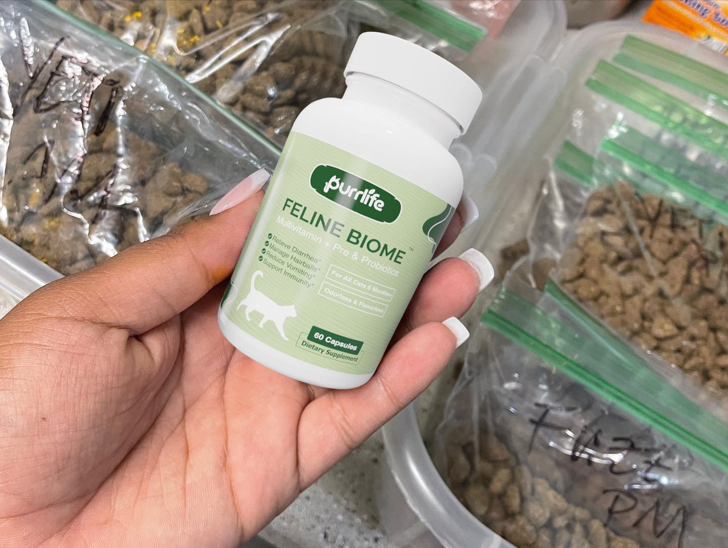 Customer photo review of Feline Biome™ - Probiotic Cat Supplement