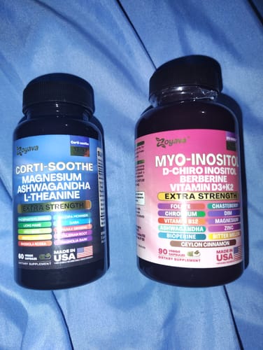 Customer photo review of Zoyava Soothe and Smooth Bundle: Cortisol 60 and Myo-Inositol 90 Capsules Supplement Bundle