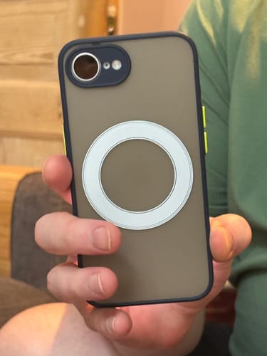 Customer photo review of Shockproof Matte Magsafe Apple iPhone Case