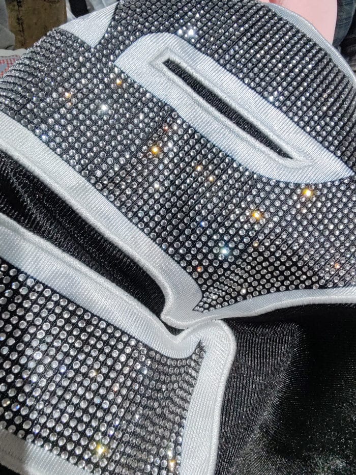 Customer photo review of Aelfric Eden Hotfix Rhinestone Football Jersey