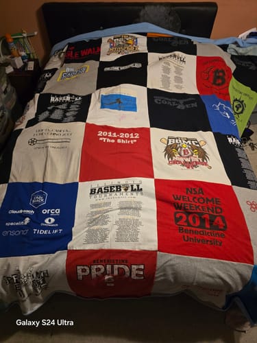 Customer photo review of Classic T-Shirt Blanket