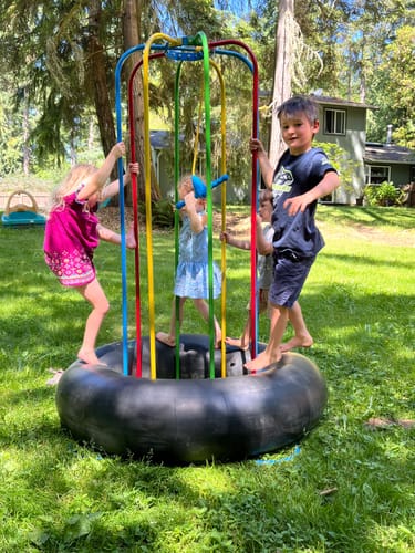 Customer photo review of Jungle Jumparoo w/ Rope Swing