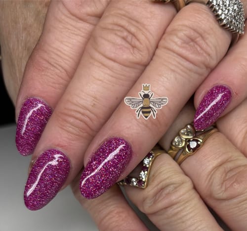 Customer photo review of Semilac 462 Pink Bubbles HEMA Free UV Gel Polish