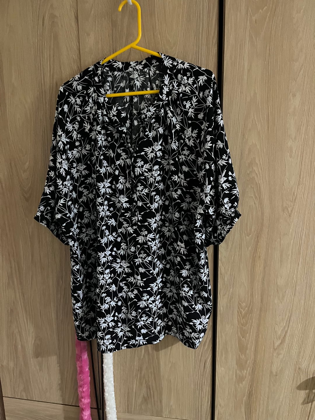 Customer photo review of Busy Flower Vines Viscose Challis Fabric