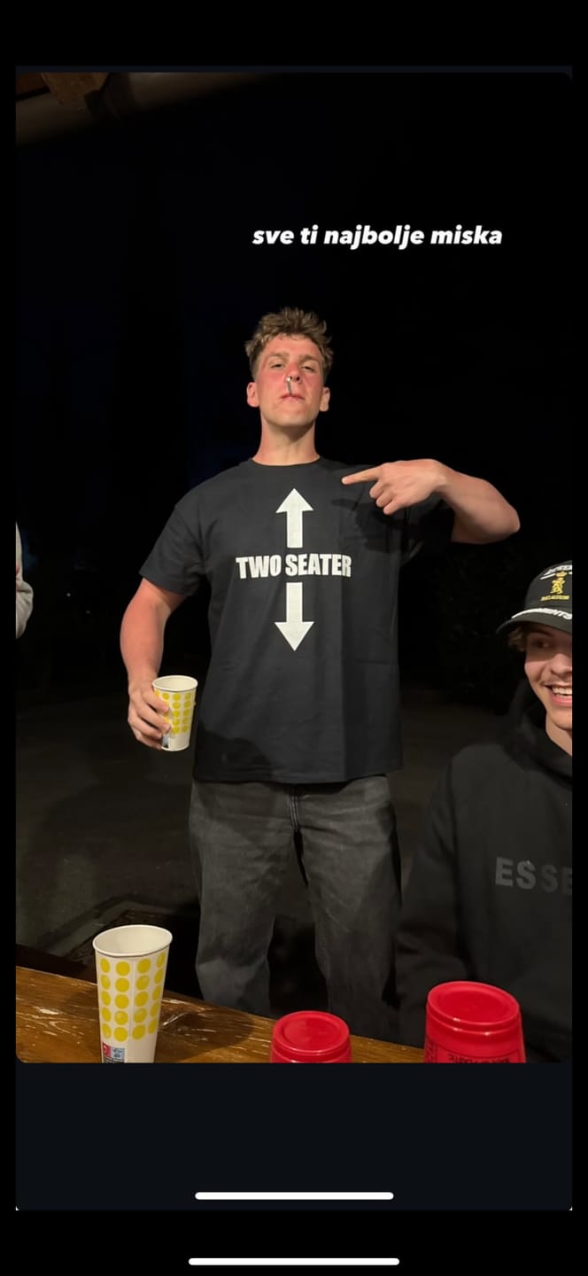 Customer photo review of Two Seater T-Shirt