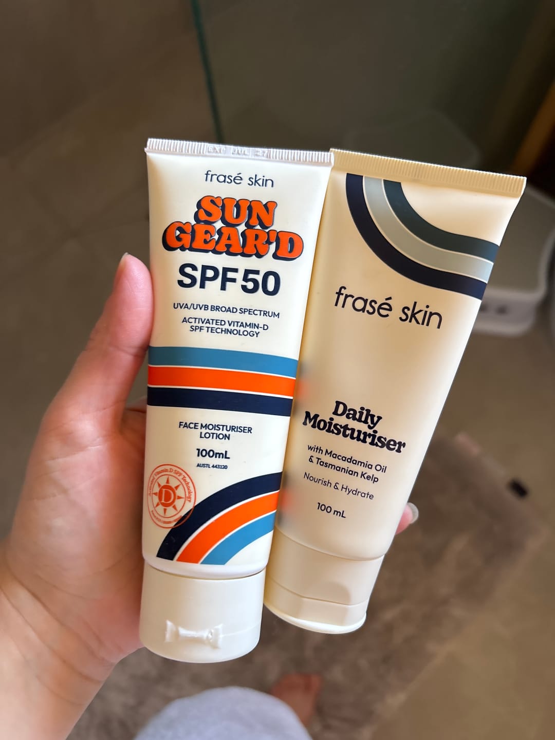 Customer photo review of SPF50 Face Moisturiser