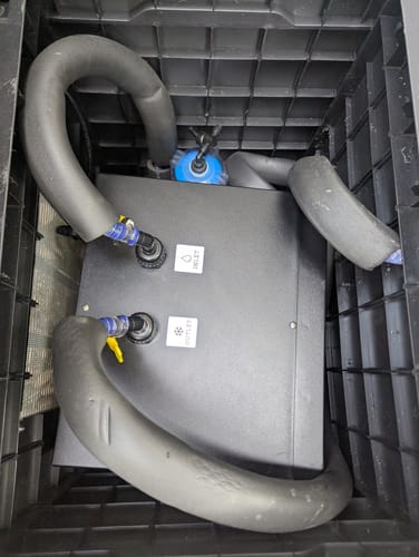 Customer photo review of Cold Plunge Chiller Black