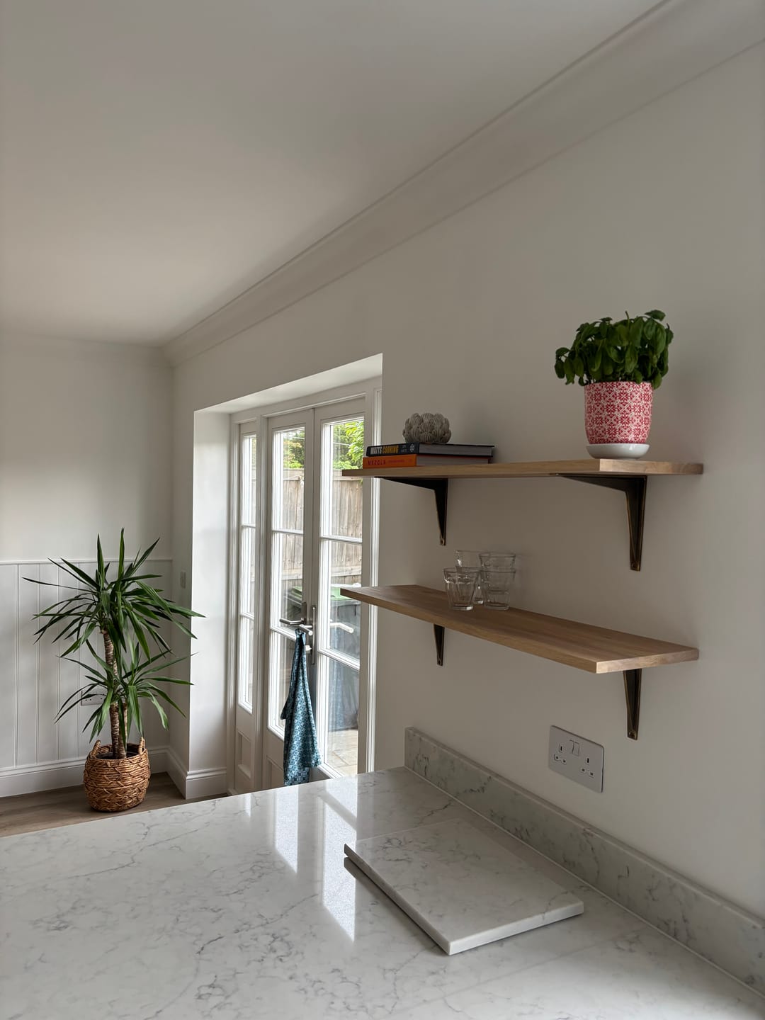 Customer photo review of Heritage Shelf Bracket | Aged Brass