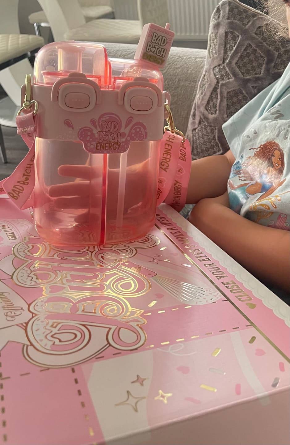 Customer photo review of P. Louise Right Next To You Duo Bad Bitch Water Bottle - 780ml