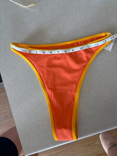 Customer photo review of High Waisted Bikini Bottoms - Orange