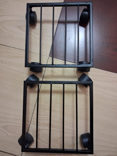 Customer photo review of United Crafts Rozy Wheel Pot Stands for Planters