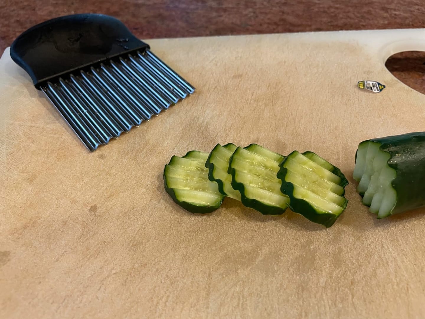 Customer photo review of Stainless Steel Crinkle Cutter