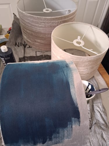 Customer photo review of Fabric Paint -- Dark Blue