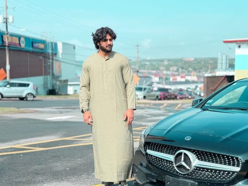 Customer photo review of Classic Sea Green Thobe