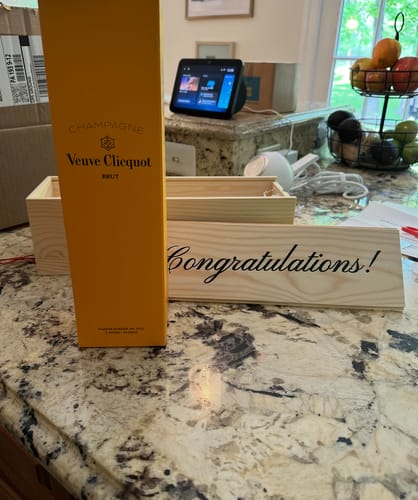 Customer photo review of Veuve Clicquot Congratulations Box
