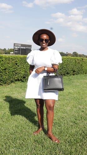 Customer photo review of Olivia Mini Dress WHITE