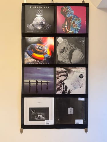 Customer photo review of 12" Vinyl Record Display Frame - LP Wall Storage