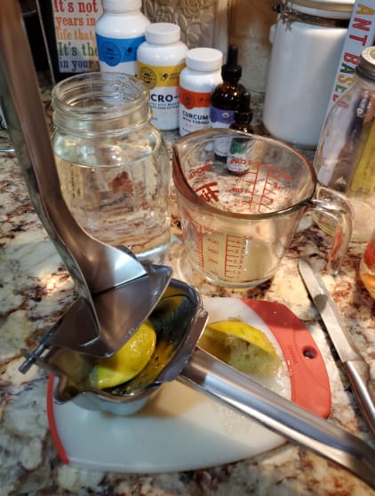 Customer photo review of Premium Manual Juice Squeezer