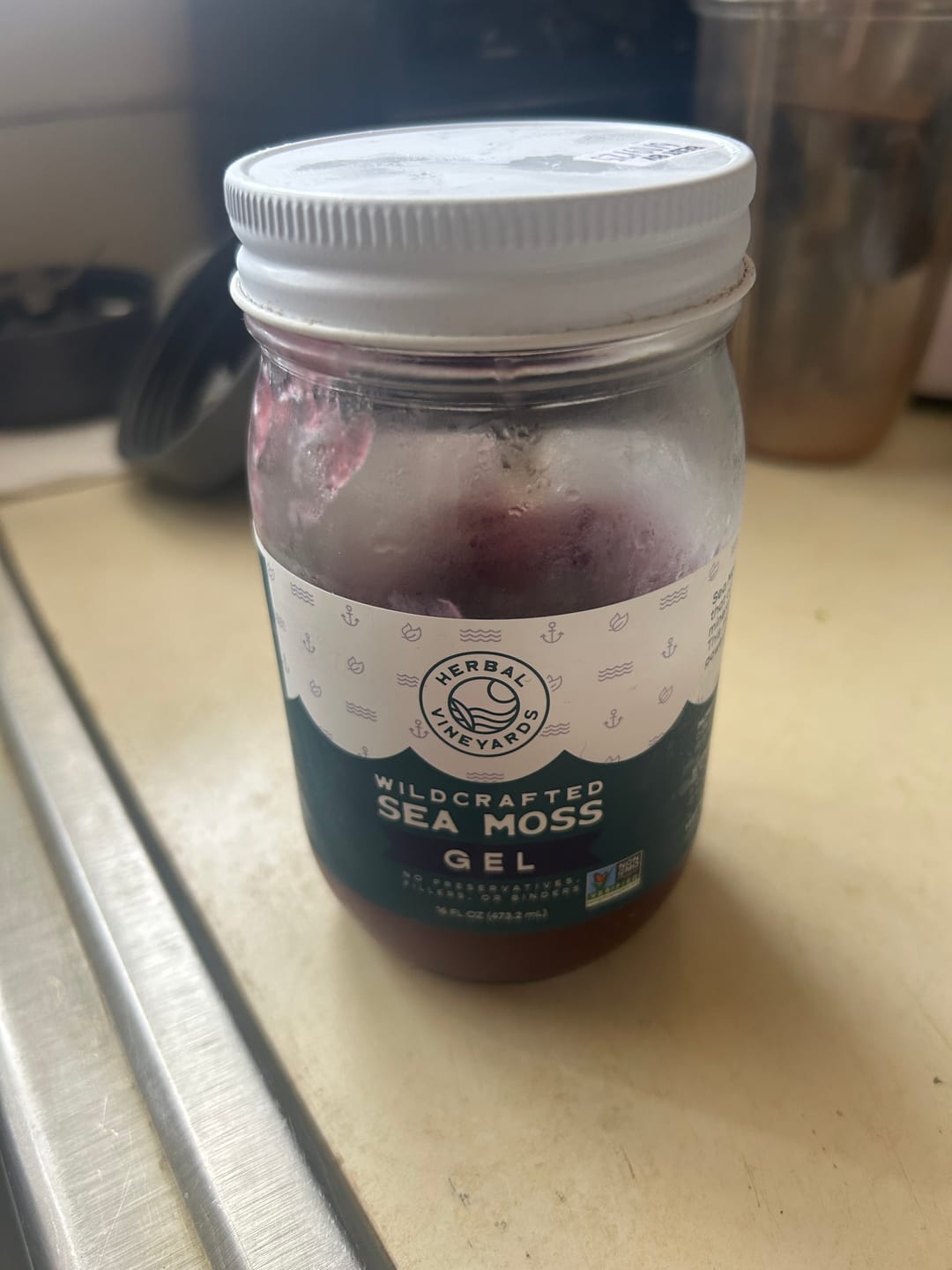 Customer photo review of EXCLUSIVE PURPLE SEA MOSS GEL