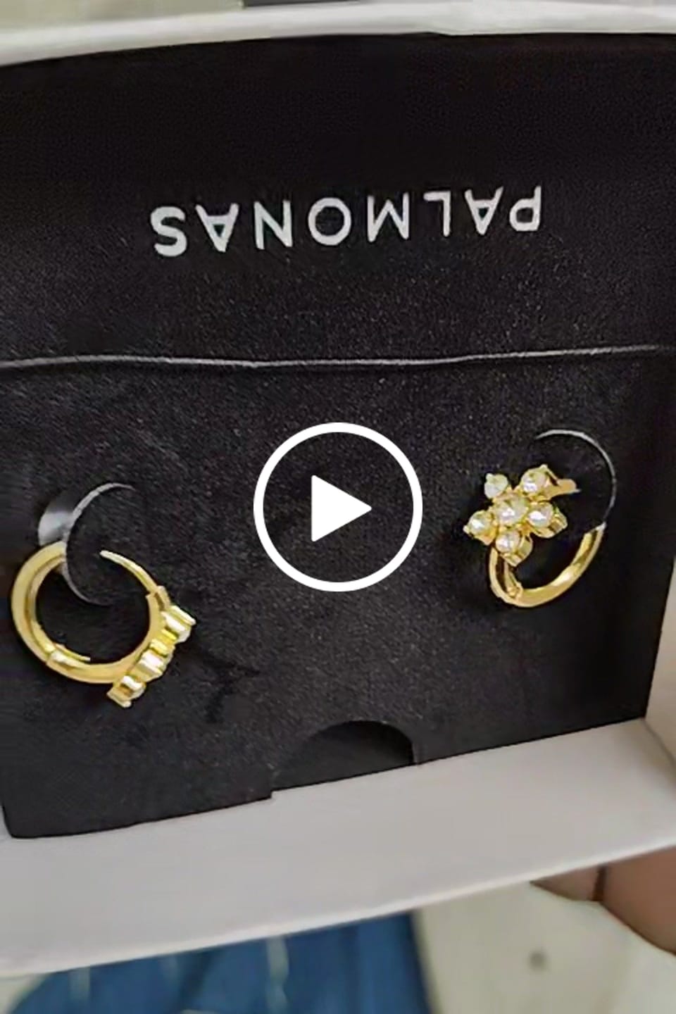 Customer video review of Adorning Flora Gold Huggies